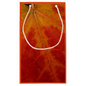 Abstrakte Herbstfotografie aus dem Ahornleaf Kleine Geschenktüte (Rückseite)