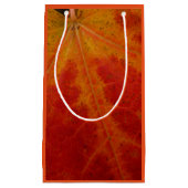 Abstrakte Herbstfotografie aus dem Ahornleaf Kleine Geschenktüte (Vorderseite)