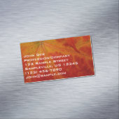 Abstrakte Herbstfotografie aus dem Ahornleaf Magnetische Visitenkarte (Beispiel)