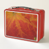Abstrakte Herbstfotografie aus dem Ahornleaf Metall Brotdose (Rückseite)