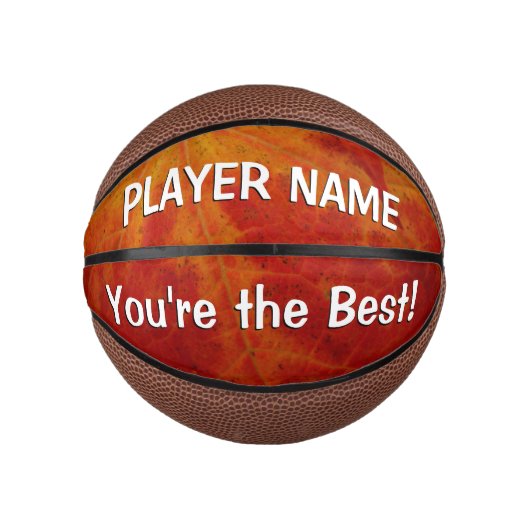 Abstrakte Herbstfotografie aus dem Ahornleaf Mini Basketball (Vorderseite)