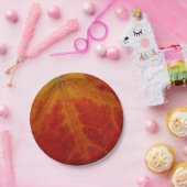 Abstrakte Herbstfotografie aus dem Ahornleaf Pappteller (Party)