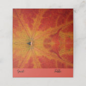 Abstrakte Herbstfotografie aus dem Ahornleaf Platzkarte (Außenseite Aufgefaltet)