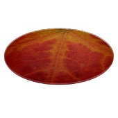 Abstrakte Herbstfotografie aus dem Ahornleaf Schneidebrett (Ecke)