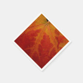 Abstrakte Herbstfotografie aus dem Ahornleaf Serviette (Ecke)