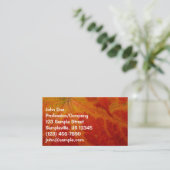 Abstrakte Herbstfotografie aus dem Ahornleaf Visitenkarte (Stehend Vorderseite)