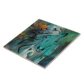 Abstrakte Herbstkunst Fliese (Seite)