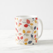 Abstrakte Herbstlaube Kaffeetasse (VorderseiteRechts)