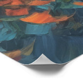 Abstrakte Herbstpause Poster (Ecke)