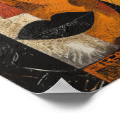 Abstrakte Herkunft: Afrikanisches Stammes neu erre Poster (Ecke)