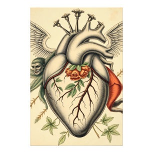 Abstrakte Herz Illustration Fotodruck