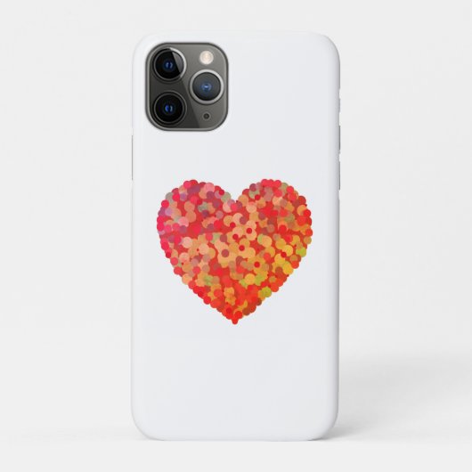 Abstrakte Herz-Konfetti-Kunst Case-Mate iPhone Hülle (Rückseite)