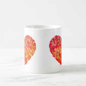 Abstrakte Herz-Konfetti-Kunst Kaffeetasse (Mittel)
