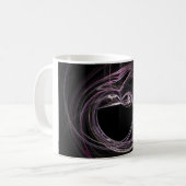 Abstrakte Herz-Tasse Kaffeetasse (Vorderseite Links)