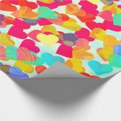 Abstrakte Herzen für den Tag des Valentines Geschenkpapier (Ecke)