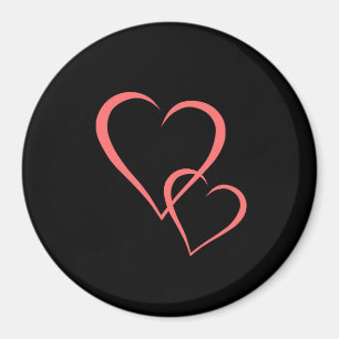 Abstrakte Herzen Magnet