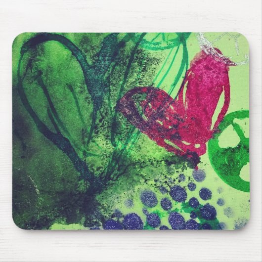 Abstrakte Herzen Mousepad (Vorne)