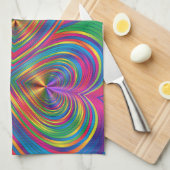 Abstrakte Herzen sind Abstrakt Geschirrtuch (Viertel Falte)