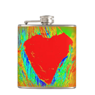 abstrakte Herzflasche Flachmann