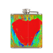 abstrakte Herzflasche Flachmann (Rückseite)