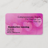 Abstrakte Herzlinienartwork Visitenkarte (Vorderseite)