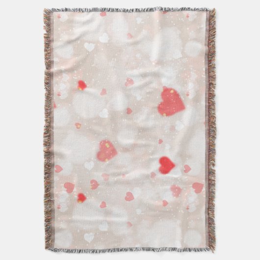 Abstrakte Herzmuster Decke (Vorderseite Vertikal)