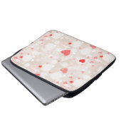 Abstrakte Herzmuster Laptopschutzhülle (Vorne Knopf)
