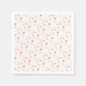 Abstrakte Herzmuster Serviette (Vorderseite)