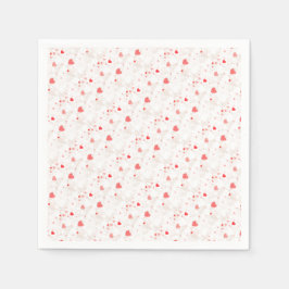 Abstrakte Herzmuster Serviette