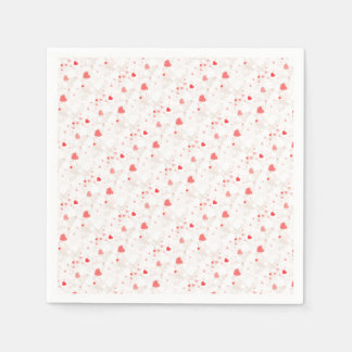Abstrakte Herzmuster Serviette