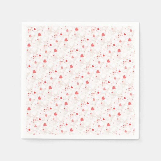 Abstrakte Herzmuster Serviette (Vorderseite)
