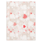 Abstrakte Herzmuster Tischdecke (Vorderseite)