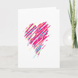 Abstrakte HerzValentinstag-Karte Feiertagskarte
