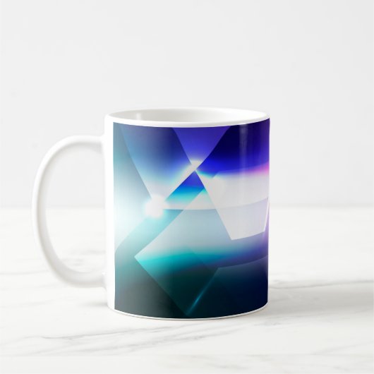 Abstrakte Hexagonalform-Background-Abstract, Art, Kaffeetasse (Links)