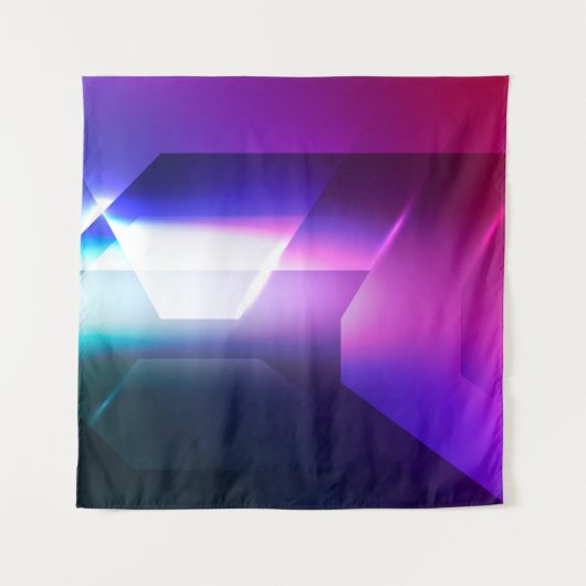 Abstrakte Hexagonalform-Background-Abstract, Art, Wandteppich (Vorderseite)