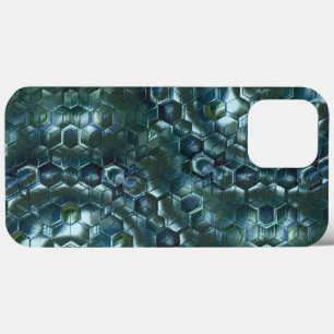 Abstrakte Hexagonen in der Farblichtstärke dunkler Case-Mate iPhone Hülle