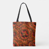 Abstrakte Hexagons und Würfel in farbigen Memberro Tasche (Rückseite)
