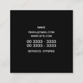 Abstrakte Hibiskus-Blume Quadratische Visitenkarte (Rückseite)