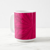 Abstrakte Himbeere Himbeere Pink Kaffee Tasse (Vorderseite Links)
