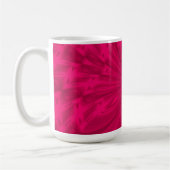 Abstrakte Himbeere Himbeere Pink Kaffee Tasse (Links)