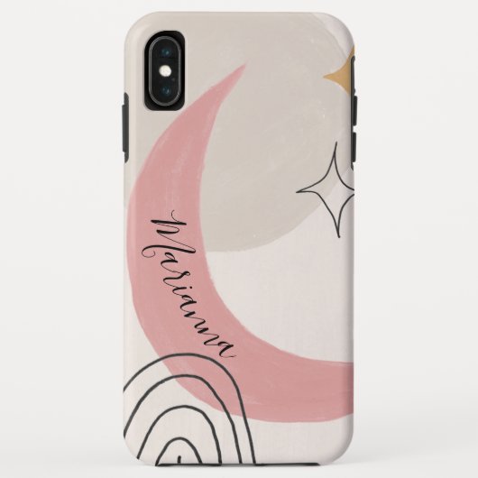 Abstrakte himmlische Mondphase Case-Mate iPhone Hülle (Rückseite)