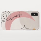 Abstrakte himmlische Mondphase Case-Mate iPhone Hülle (Rückseite (Horizontal))