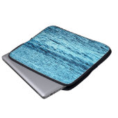 Abstrakte Hintergrundabstrakte Blauwasserwelle, Aq Laptopschutzhülle (Vorne Knopf)