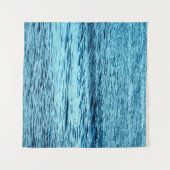 Abstrakte Hintergrundabstrakte Blauwasserwelle, Aq Wandteppich (Vorderseite (Horizontal))