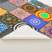 abstrakte Hintergrundabstrakte, schöne Farbe Sherpadecke (3/4)