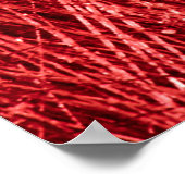 Abstrakte Hintergrundabstraktion, rot, alu Poster (Ecke)