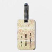 Abstrakte Hintergründe, Watercolor, Blätter Gepäckanhänger (Rückseite vertikal)