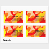 Abstrakte Hintergrundfarbe der Flüssigkeit Rechteckiger Aufkleber (Blatt)