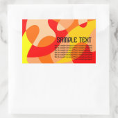 Abstrakte Hintergrundfarbe der Flüssigkeit Rechteckiger Aufkleber (Tasche)