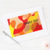 Abstrakte Hintergrundfarbe der Flüssigkeit Rechteckiger Aufkleber (Umschlag)